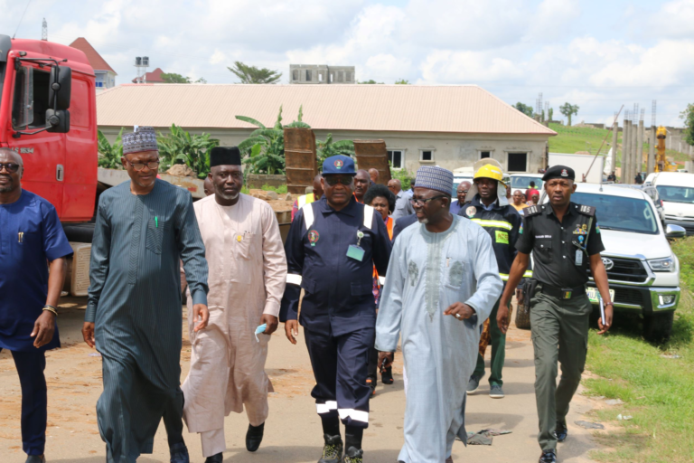 Inspection of locations for flash flooding spots in Abuja
