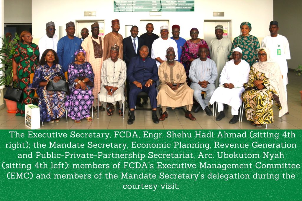 Courtesy visit of Mandate Secretary to FCDA Group Photos.